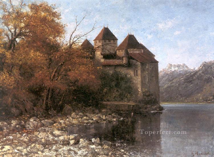 Chateau de Chillon pintor realista Gustave Courbet Pintura al óleo